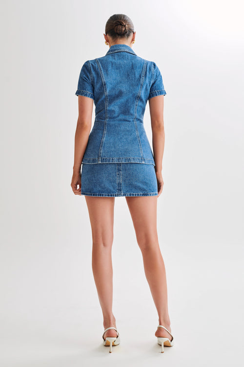 Ellie Denim Mini Takım