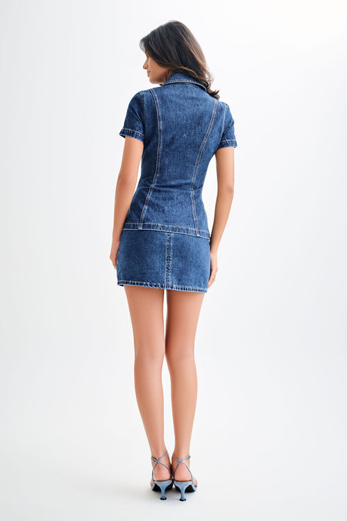 Ellie Denim Mini Takım