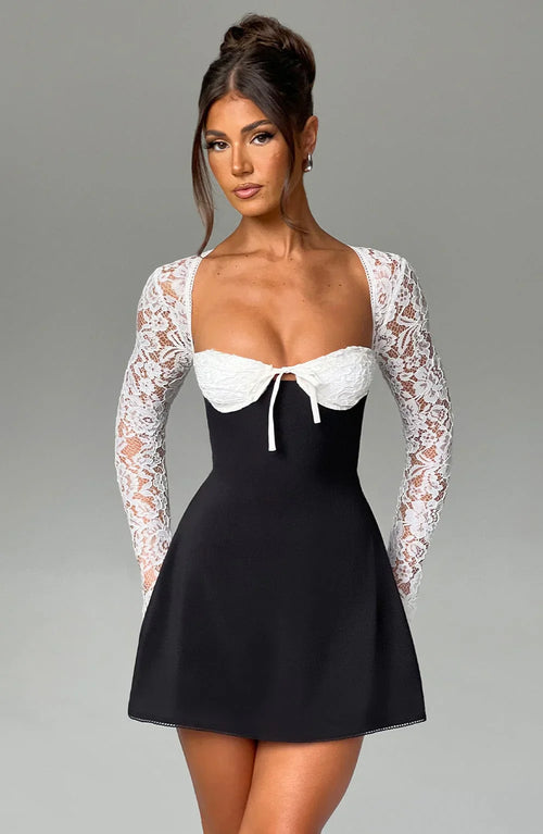 Greta Dantelli Mini Elbise