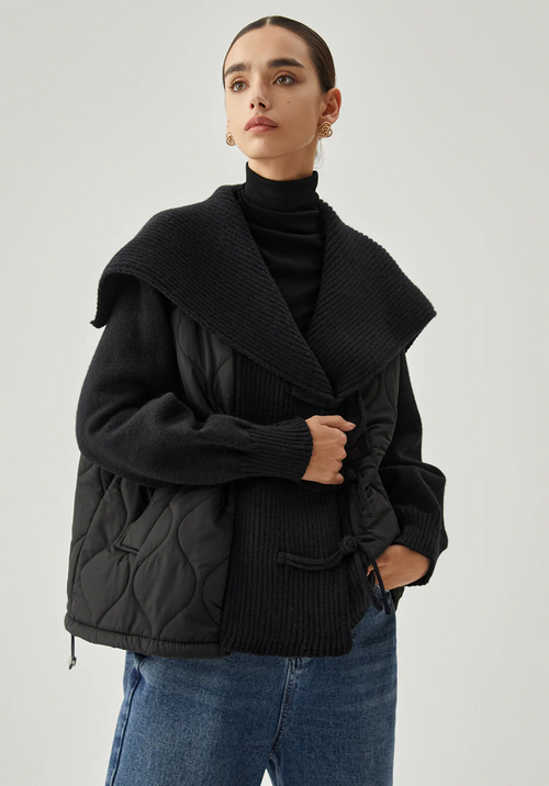 Daphne Patchwork Yaka Mont
