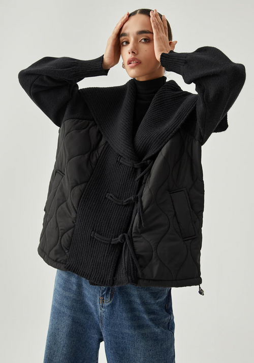 Daphne Patchwork Yaka Mont