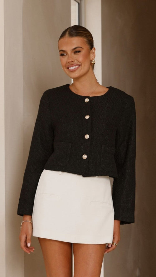 Laina Jacket - Black - Billy J
