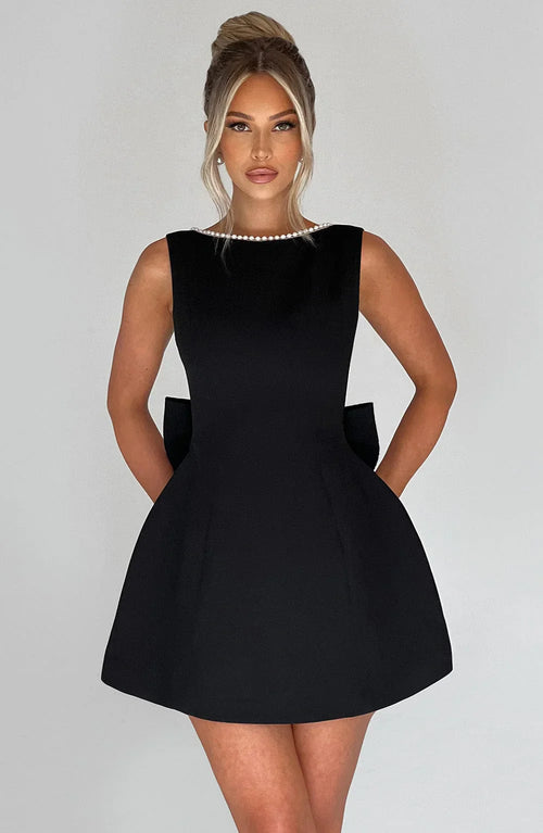 Camila Dekorlu Mini Elbise