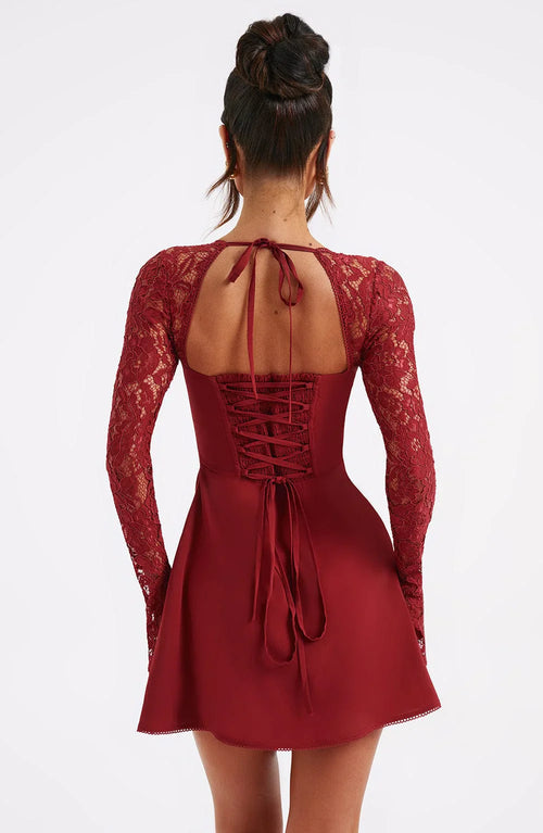 Greta Dantelli Mini Elbise