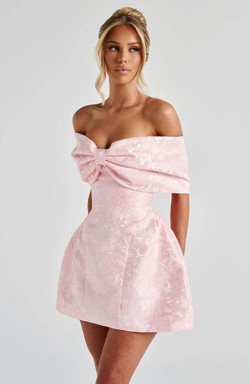 Francesca Fiyonklu Mini Elbise