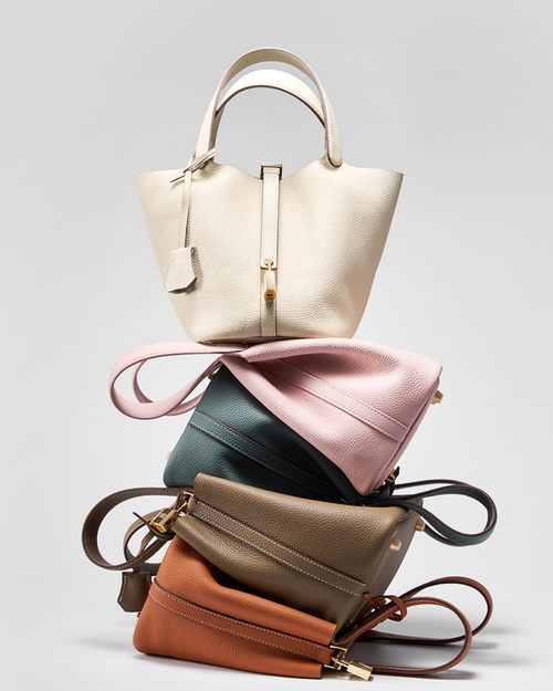 Nura Hakiki Deri Çanta – Şık & Kompakt Bucket Bag