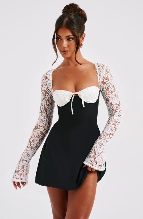 Greta Dantelli Mini Elbise