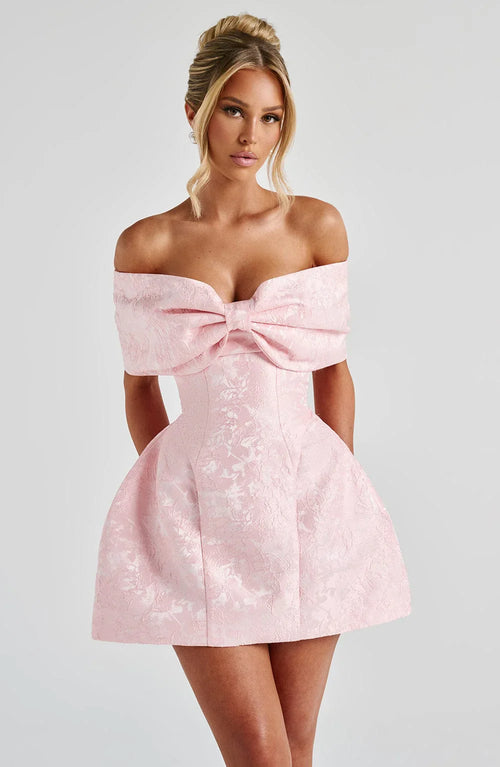 Francesca Fiyonklu Mini Elbise