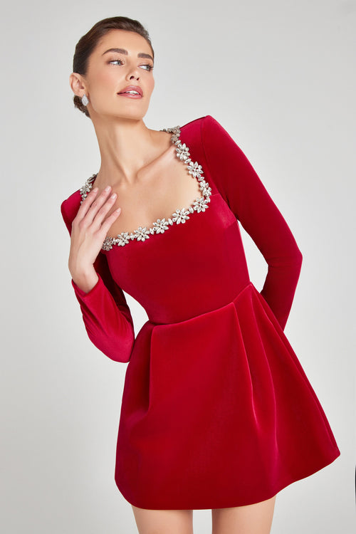 NADINE MERABI Dresses Kimberly Red Dress