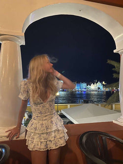 Beatrice Fırfırlı Mini Elbise