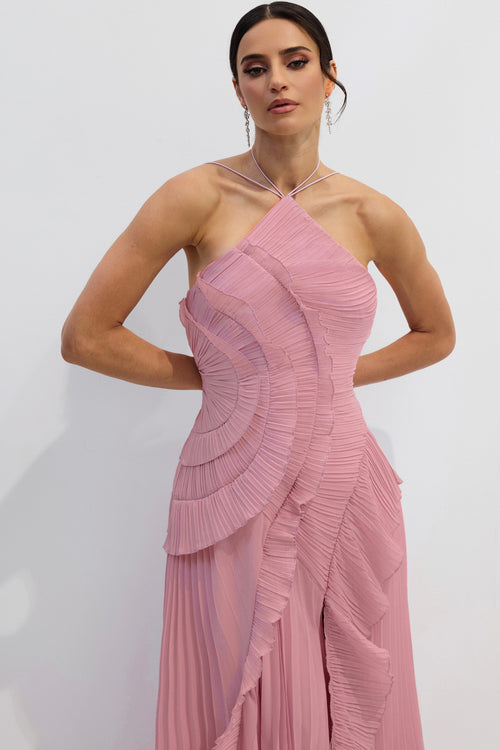 Nina Ruffle Maxi Elbise
