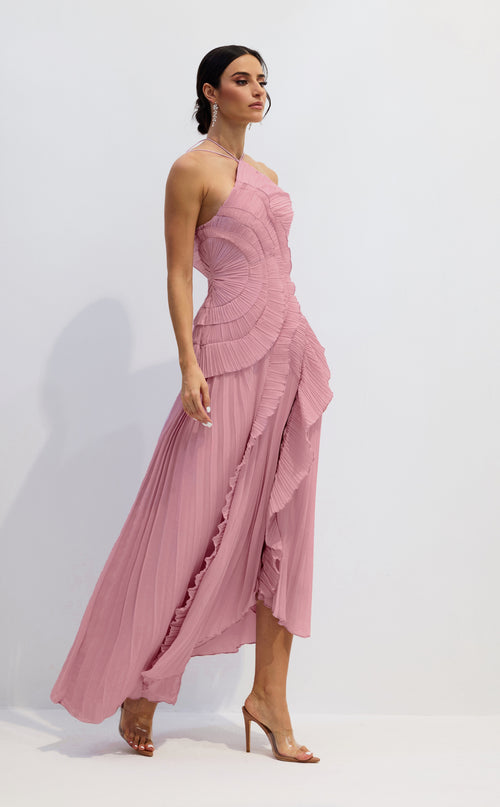 Nina Ruffle Maxi Elbise