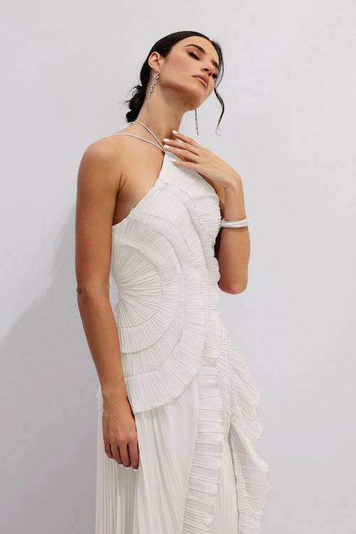 Nina Ruffle Maxi Elbise