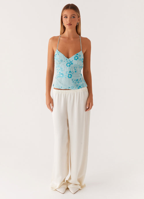 Kamilla Payetli Cami Top