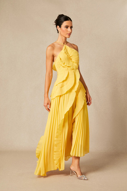 Nina Ruffle Maxi Elbise