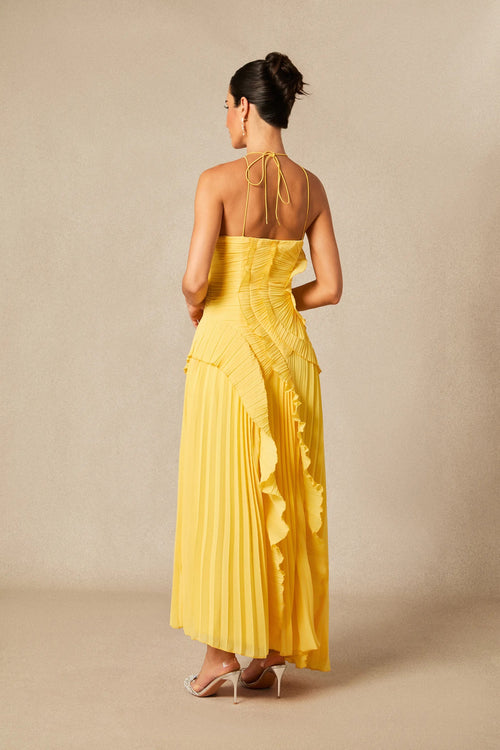 Nina Ruffle Maxi Elbise