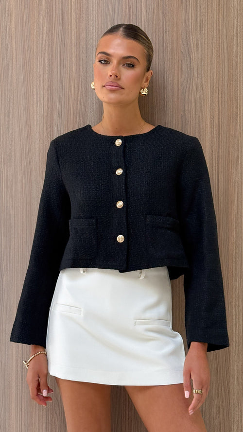 Laina Jacket - Black - Billy J