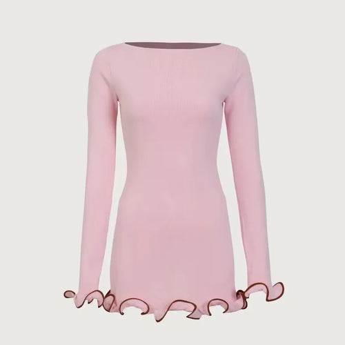 Alice Ruffle Mini Elbise