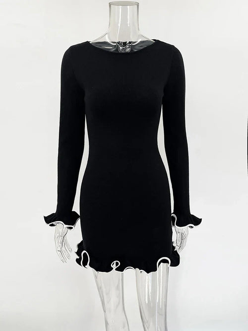 Alice Ruffle Mini Elbise