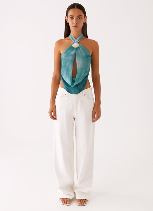 Zola Cowl Neck Bluz
