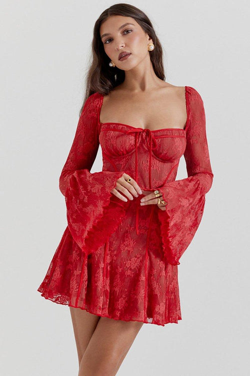 Vintage-Dantel Elbise - LuxOcean