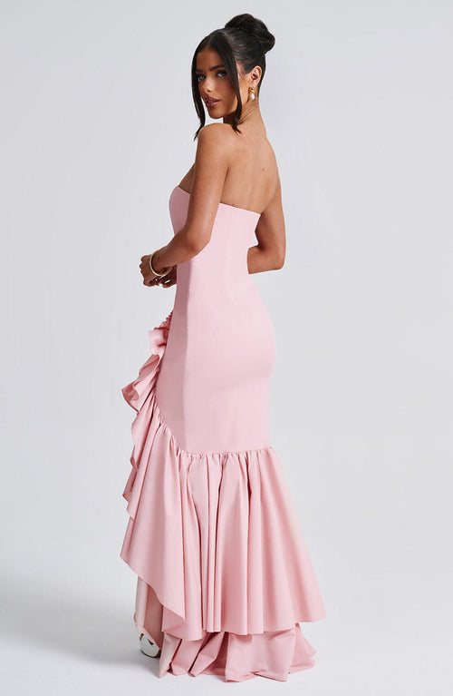 Angelina Maxi Dress - Blush Dress Babyboo Fashion Premium Exclusive Design