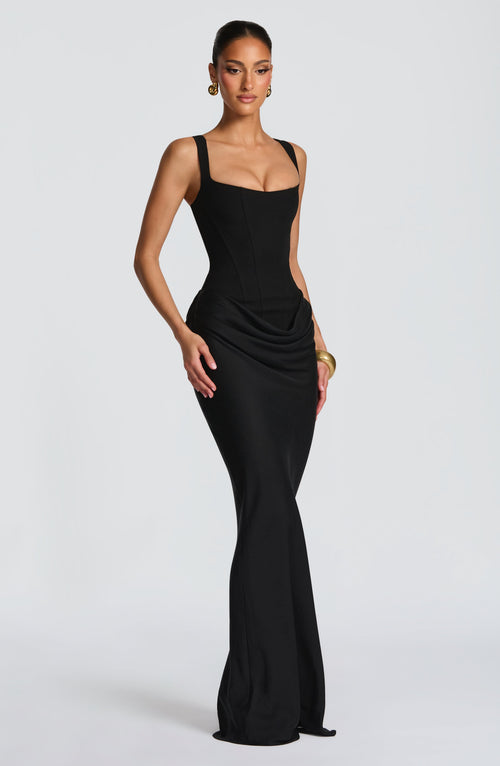 Cornelia Maxi Dress - Black Dress Babyboo Fashion Premium Exclusive Design