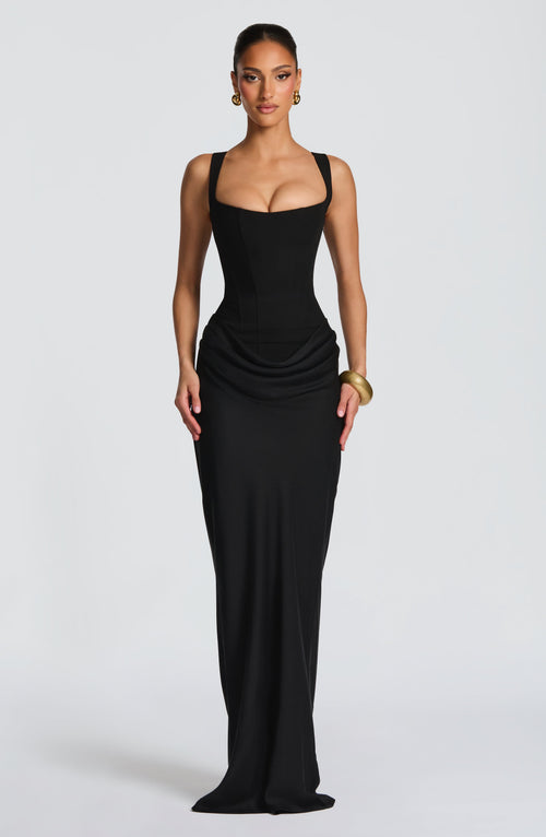 Cornelia Maxi Dress - Black Dress Babyboo Fashion Premium Exclusive Design