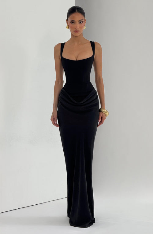 Cornelia Maxi Dress - Black Dress Babyboo Fashion Premium Exclusive Design
