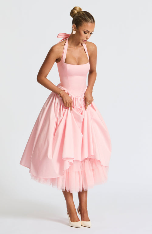 Cressida Midi Dress - Blush Dress Babyboo Fashion Premium Exclusive Design