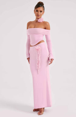 Deema Maxi Skirt - Pink Skirt XS Babyboo Fashion Premium Exclusive Design