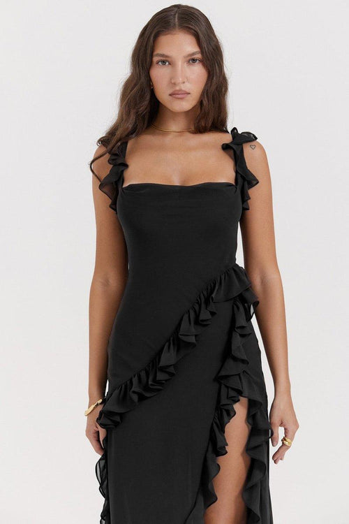 Elegant Ruffle -Elbise - LuxOcean