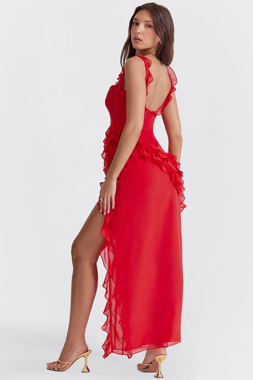 Elegant Ruffle -Elbise - LuxOcean