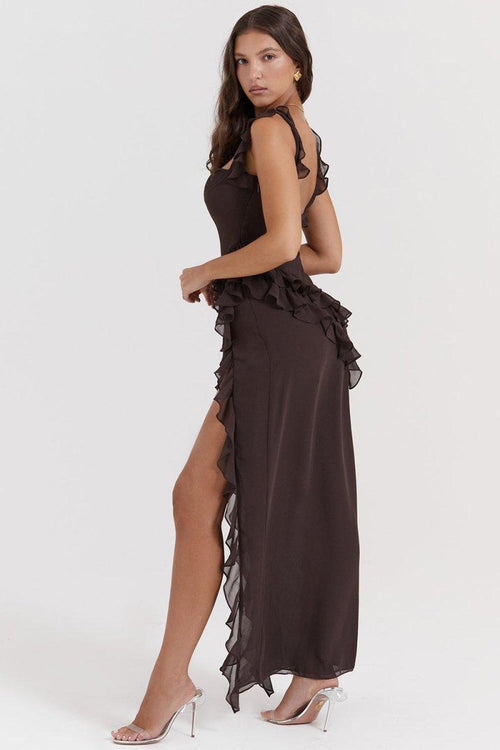 Elegant Ruffle -Elbise - LuxOcean