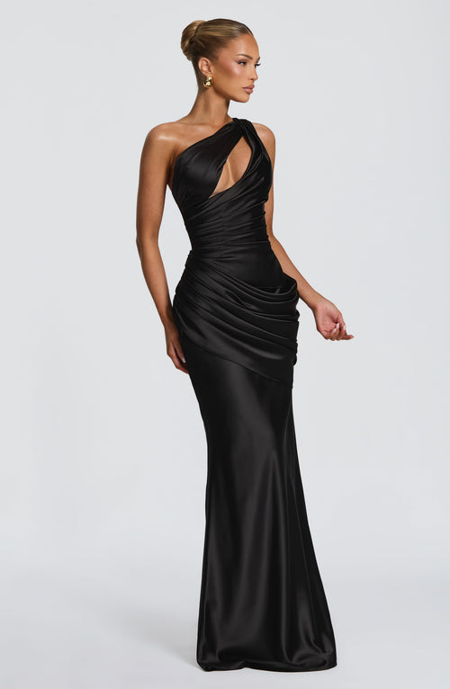Emina Maxi Dress - Black Dress Babyboo Fashion Premium Exclusive Design