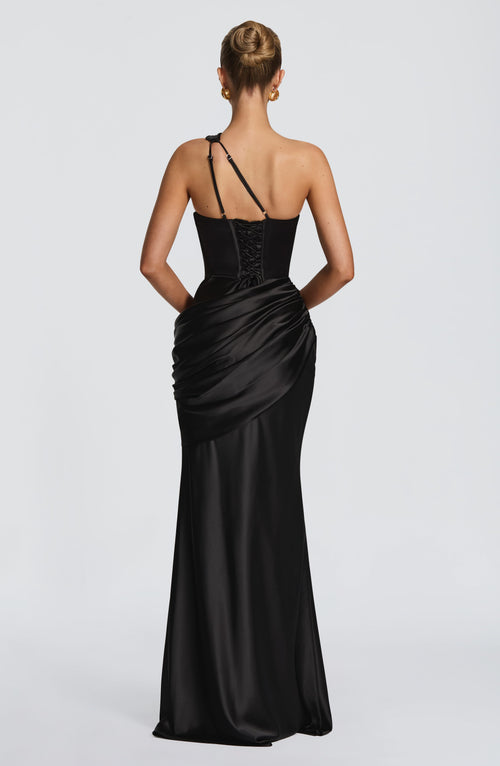 Emina Maxi Dress - Black Dress Babyboo Fashion Premium Exclusive Design