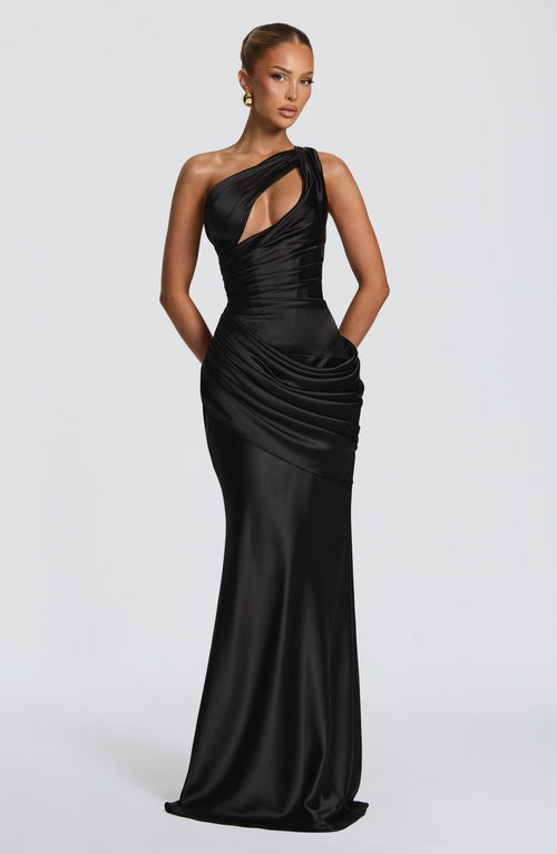 Emina Maxi Dress - Black Dress XS Babyboo Fashion Premium Exclusive Design