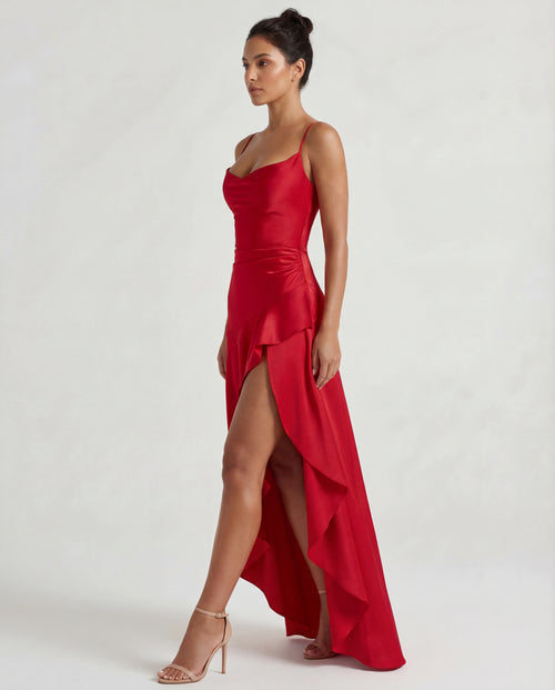 Gabbi Ruffle Maxi Elbise