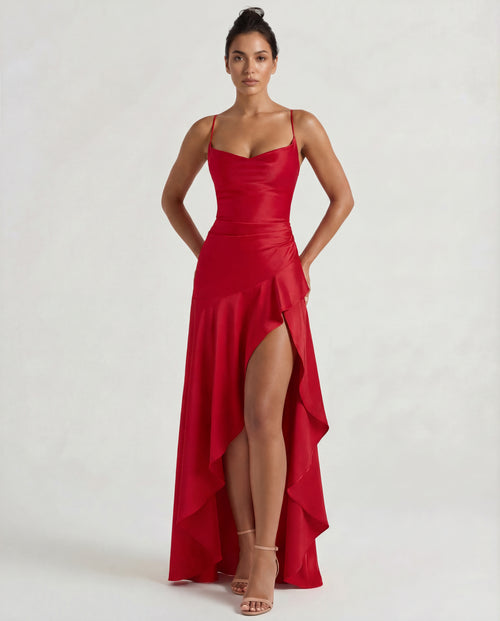 Gabbi Ruffle Maxi Elbise