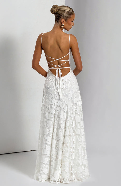 Francis Maxi Dress - Ivory Dress Babyboo Fashion Premium Exclusive Design
