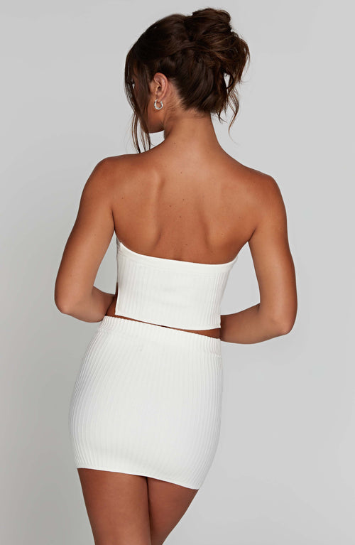 Jaz Mini Skirt - White Skirt Babyboo Fashion Premium Exclusive Design