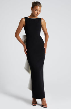 Lana Midaxi - Black/White Dress Babyboo Fashion Premium Exclusive Design