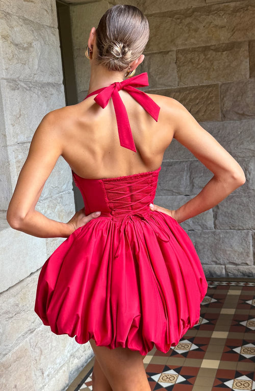 Maricia Mini Dress - Red Dress Babyboo Fashion Premium Exclusive Design