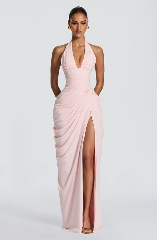 Minette Maxi Dress - Blush Dress XS Babyboo Fashion Premium Exclusive Design