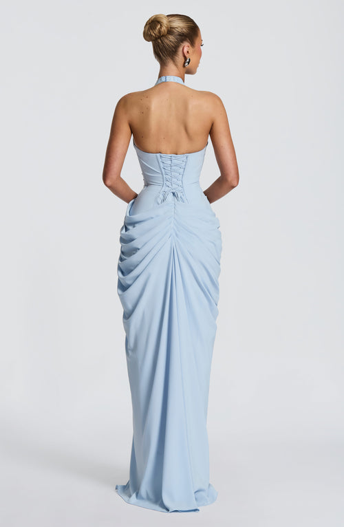 Minette Maxi Dress - Glacier Blue Dress Babyboo Fashion Premium Exclusive Design