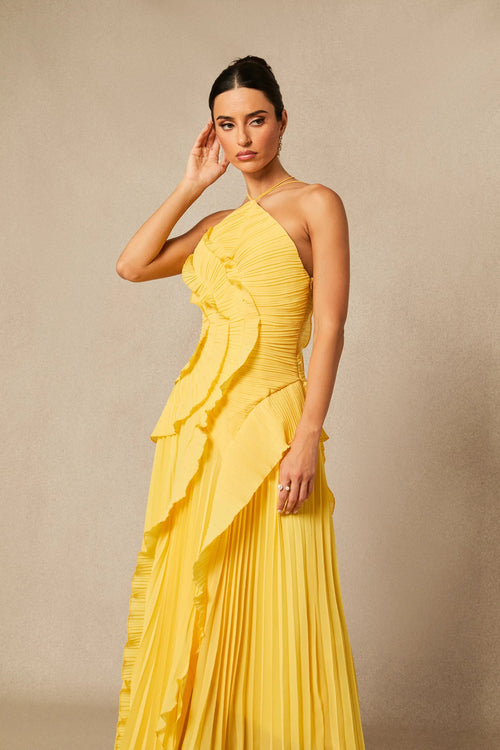 Nina Ruffle Maxi Elbise