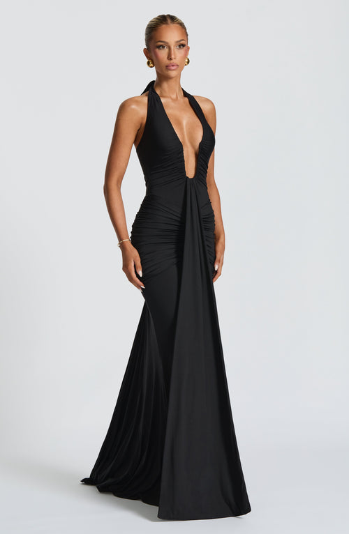Rosetta Maxi Dress - Black Dress Babyboo Fashion Premium Exclusive Design