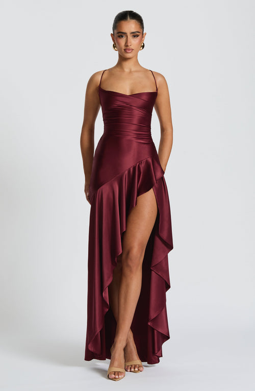 Samira Maxi Dress - Cherry Lacquer Dress Babyboo Fashion Premium Exclusive Design